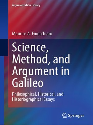 cover image of Science, Method, and Argument in Galileo